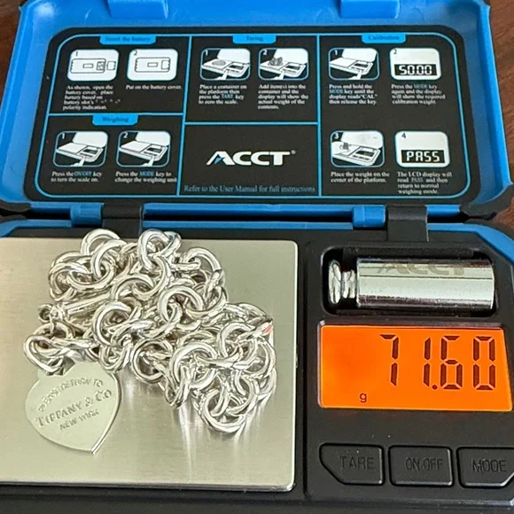 Tiffany & Co. Silver Heart Tag Toggle Necklace - Picture 8 of 10